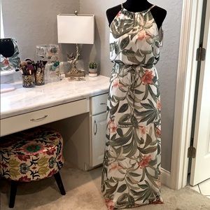 Tropical Print Dress